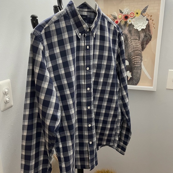 Men blue dress shirt - Picture 3 of 6